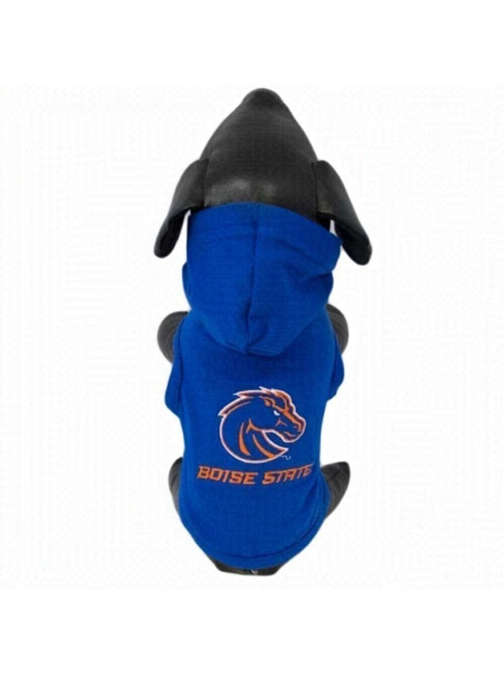 ALL Star Dogs Boise State University Broncos Dog Hoodie Shirt Blue Size Small